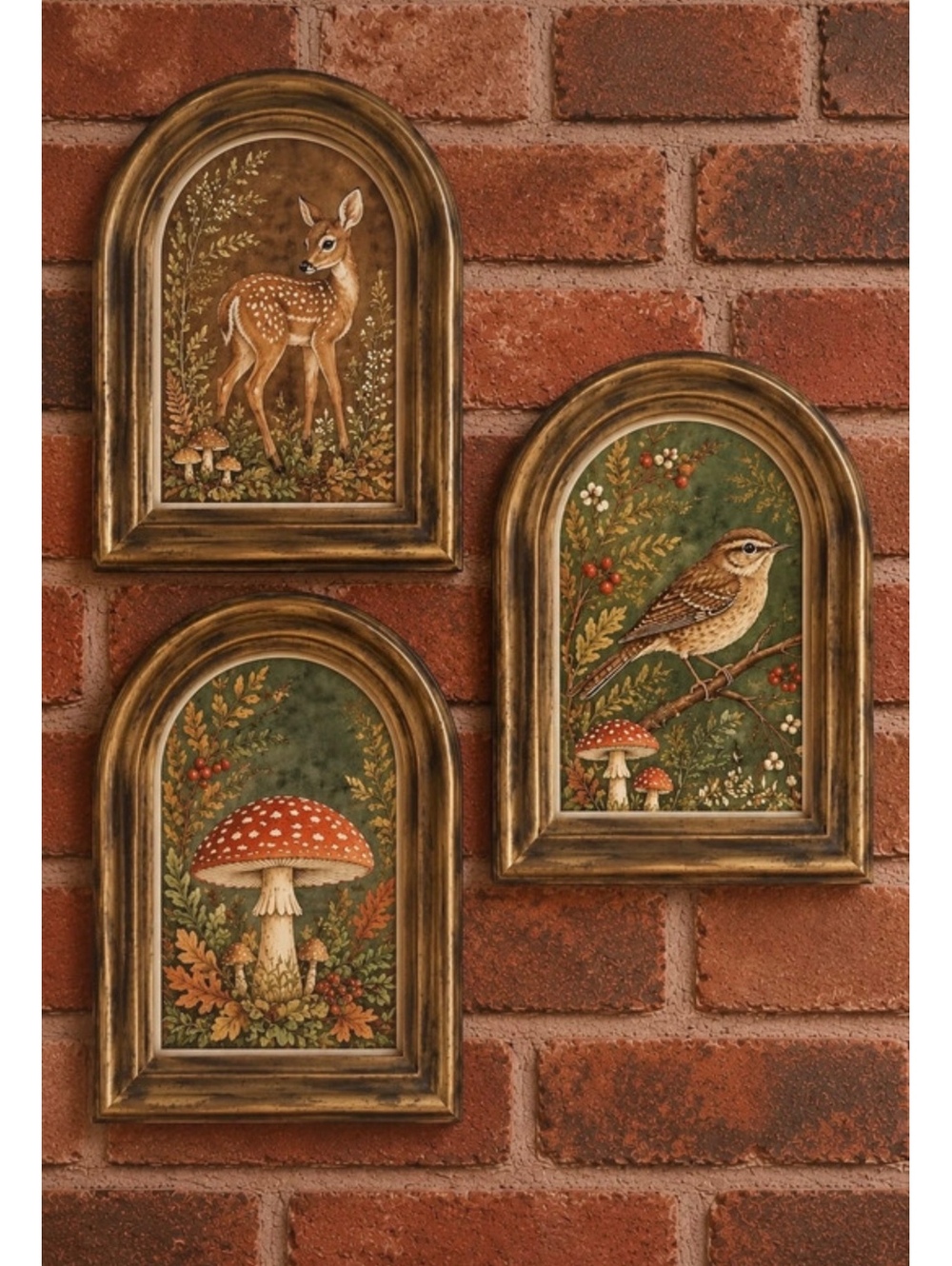 NWT 5x7 Vintage Inspired fall wall or Desk decor